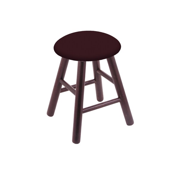 Oak Vanity Stool, Dark Cherry Finish, Canter Sand Seat